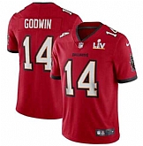 Nike Men & Women & Youth Buccaneers 14 Chris Godwin Red 2021 Super Bowl LV Vapor Untouchable Limited Jersey,baseball caps,new era cap wholesale,wholesale hats